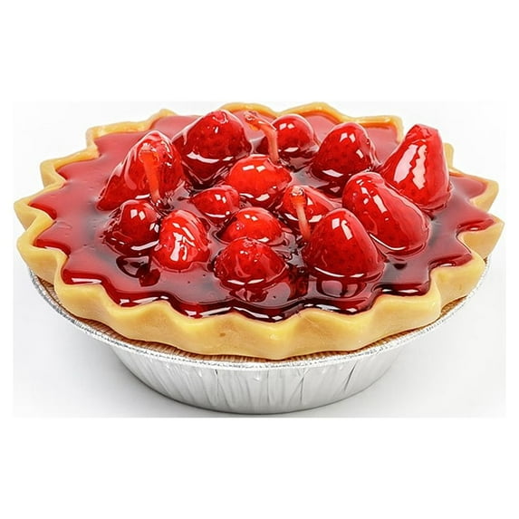 Beaver Creek Strawberry Pie Candle, 5 inch, Scented, Handcrafted, Hand-Poured, Premium Fragrance Dessert Candle