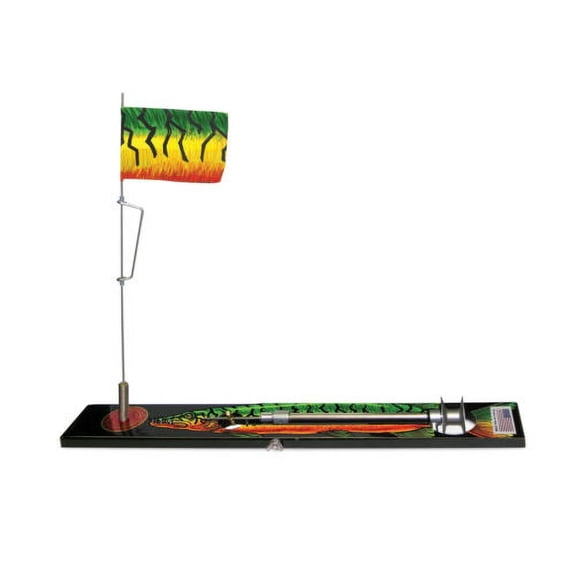 Beaver Dam Ice Fishing, 22" Firetiger Fish Tip Up for Trout, Perch, Pike & Walleye