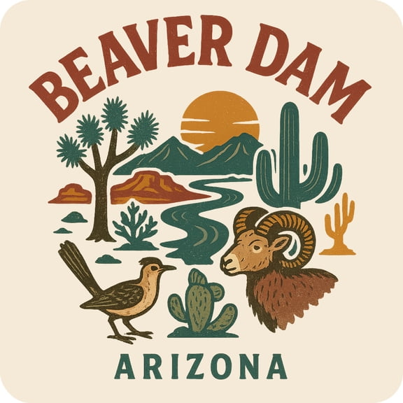 Beaver Dam Arizona Keepsakes Souvenir Vinyl Sticker – Destination Travel Keepsake Collectible (3-Inches Wide)