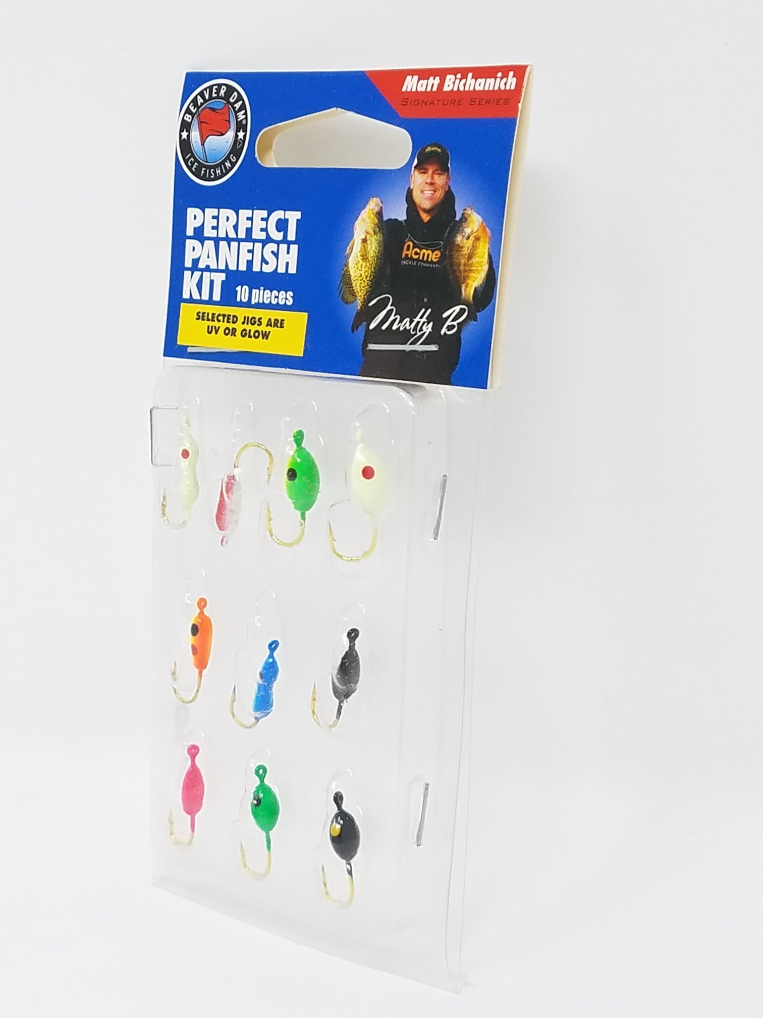 Beaver Dam Ice Fishing Jig Panfish Kit, Model 2, Contains 10 Pc