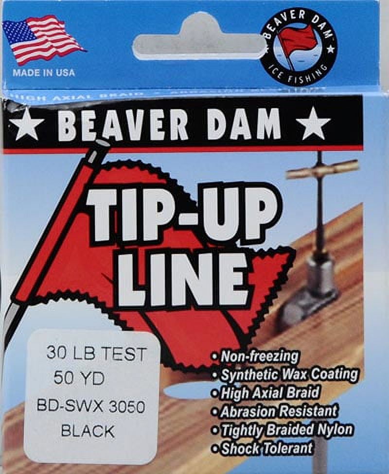 Beaver Dam Wax Tip up Line, 30 lb./ 50 yd