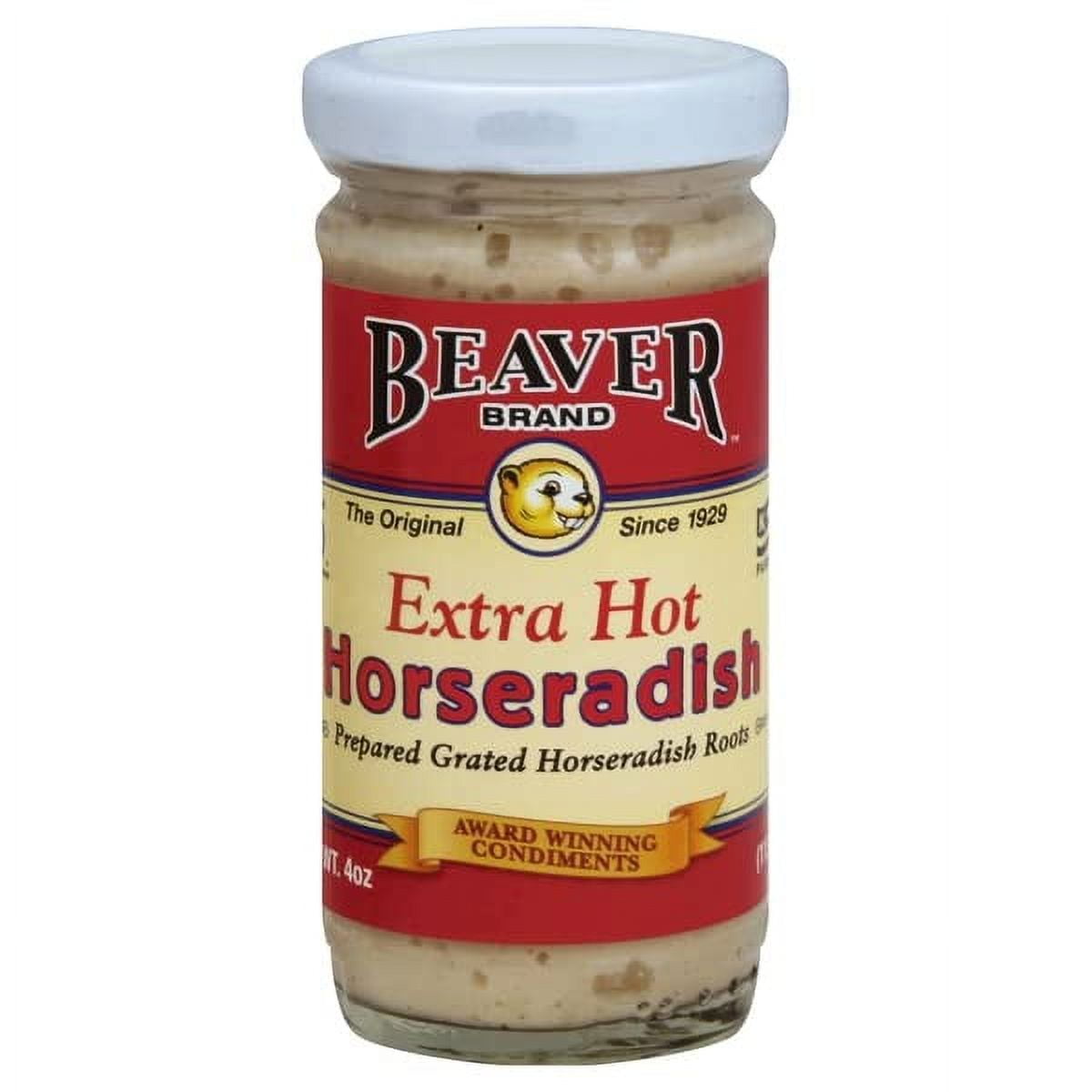 Beaver Extra Hot Horseradish, 4-ounces (Pack of 12)