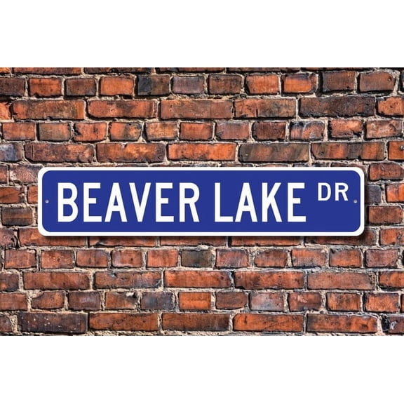 Beaver Lake Beaver Lake sign favorite lake Beaver Lake visitor Beaver Lake gift Arkansas lake Metal Aluminum Sign - Size: 16 x 4 Inches