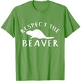 thumbnail image 1 of Beaver Lover Respect The Beaver Unisex T-Shirt for Men Women Kids Toddler,Dark Chocolate Color,Size YXS, 1 of 5