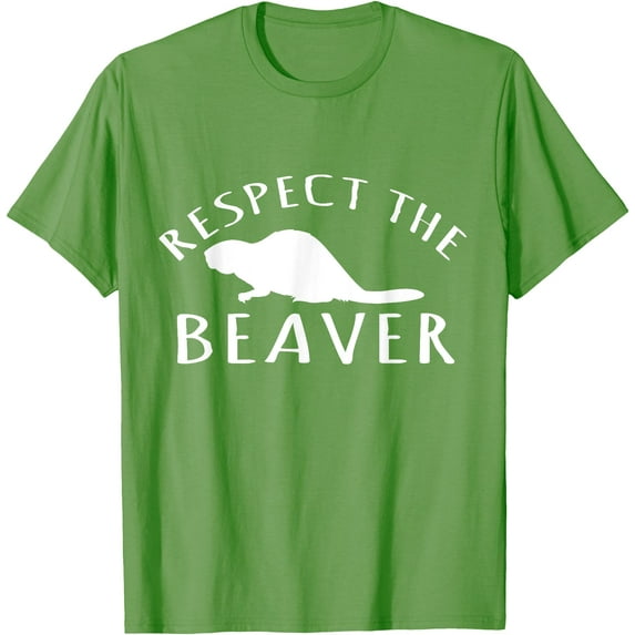 Beaver Lover Respect The Beaver Unisex T-Shirt for Men Women Kids Toddler,Dark Chocolate Color,Size YXS