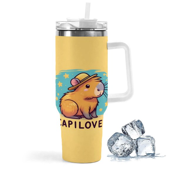 Beaver Patterned Car Cup 2.95 * 10.24 in