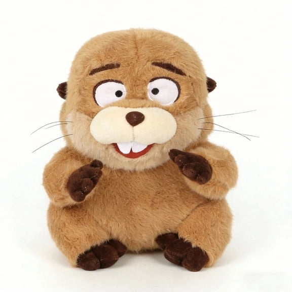 Beaver Plush Toy Soft Stuffed Beaver Animal Cute Beaver Plush Doll Woodland Animal Plush