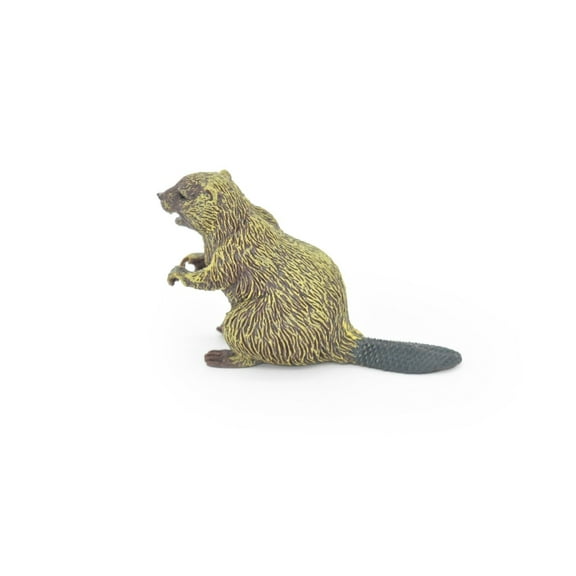 Beaver, Semiaquatic Rodents, Castor, Museum Quality, Rubber Animal, Hand Painted, Realistic Toy Figure, Model, Replica, Kids, Educational, Gift,       3"    CH101 BB87