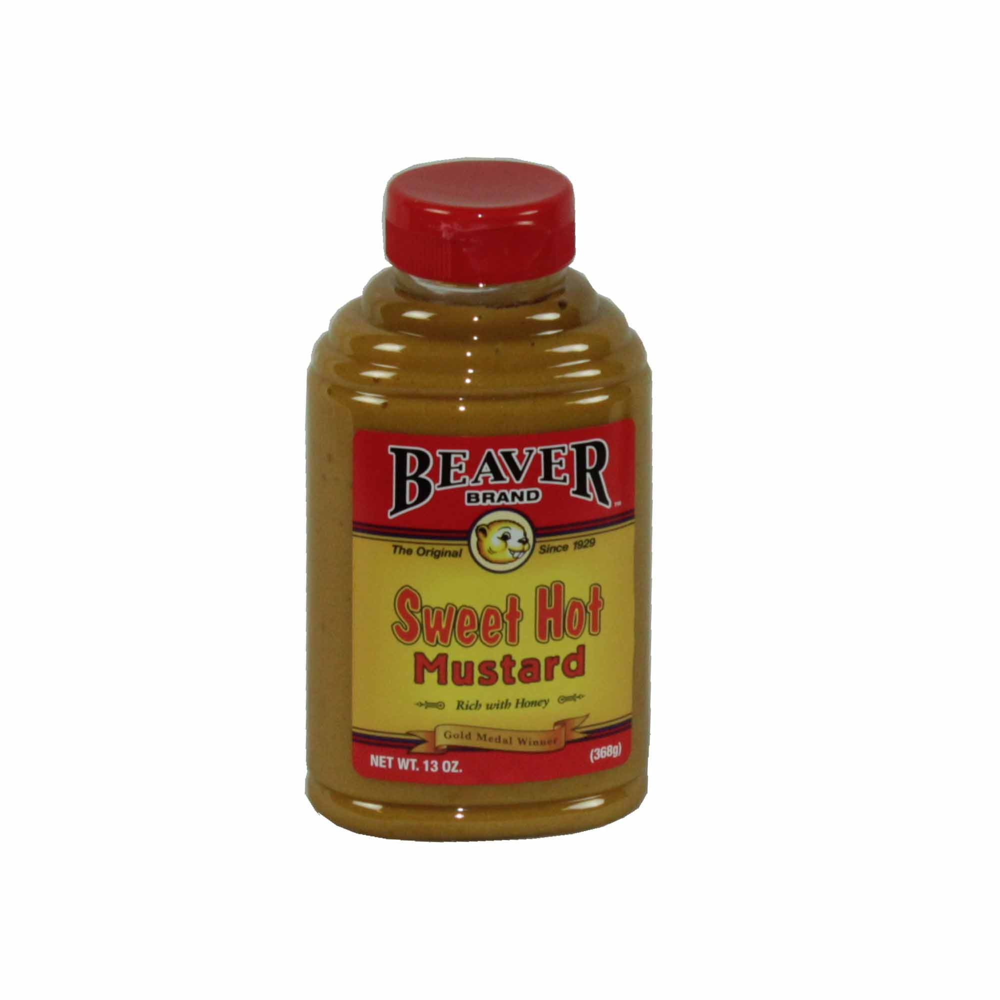 Beaver Brand Deli Mustard - 6 Pack Of 12.5oz Jars, Gourmet Horseradish, Garlic & Ginger Flavored