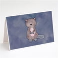 thumbnail image 1 of Beaver Watercolor Greeting Cards & Envelopes - Pack of 8, 1 of 1