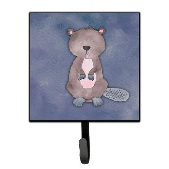 Beaver Watercolor Leash or Key Holder
