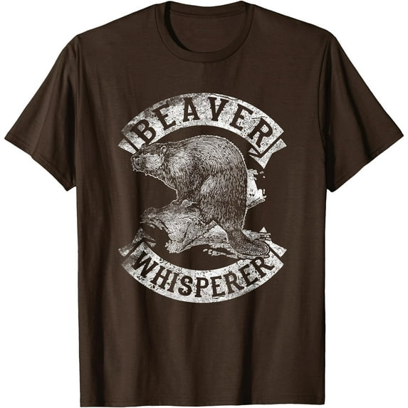 Beaver Whisperer Spirit Animal Funny Love Unisex T-Shirt for Men Women Kids Toddler,Dark Chocolate Color,Size YXL