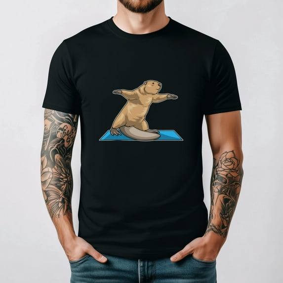 Beaver-Yoga-Mat-Funny-Animal-Exercise-Cartoon-Graphic-Unisex-T-Shirt-up-to-5XL_5876ee7d-ea86-4908-943d-e008a7ecc56a.f31922690d4460e849f03383846a3637.jpeg?odnHeight=573&odnWidth=573&odnBg=FFFFFF