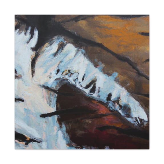 Beaver at Dusk. - Canvas