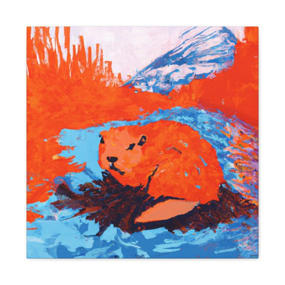 "Beaver in Pop Art" - Canvas