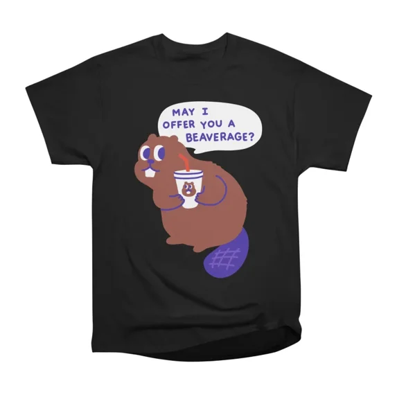 Beaver offers a Beverage T-Shirt Tee Gift For Him Merch For Her Apparel For Friend
