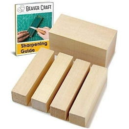 Unfinished Wood Blocks for Crafts, Painting, Pyrography, 1 Inch Thick (4  Sizes, 4 Pack), PACK - Kroger