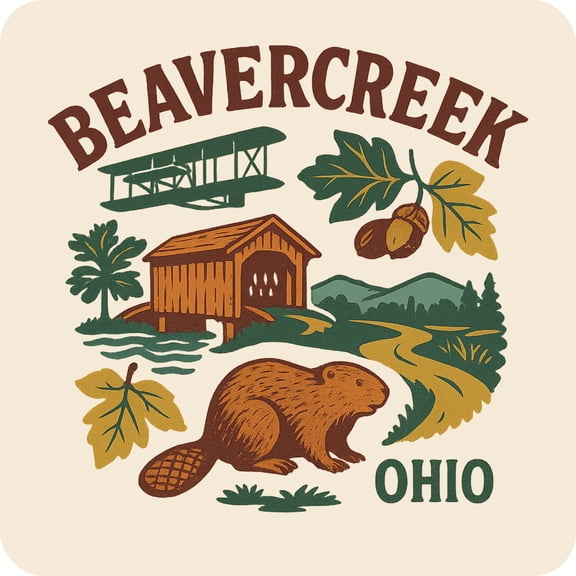 Beavercreek Ohio Keepsakes Souvenir Vinyl Sticker – Destination Travel Keepsake Collectible (4-Inches Wide)