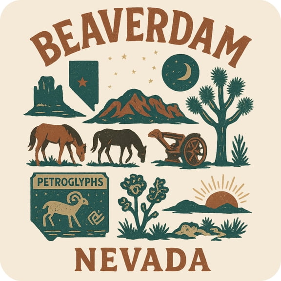 Beaverdam Nevada Keepsakes Souvenir Vinyl Sticker – Destination Travel Keepsake Collectible (4-Inches Wide)