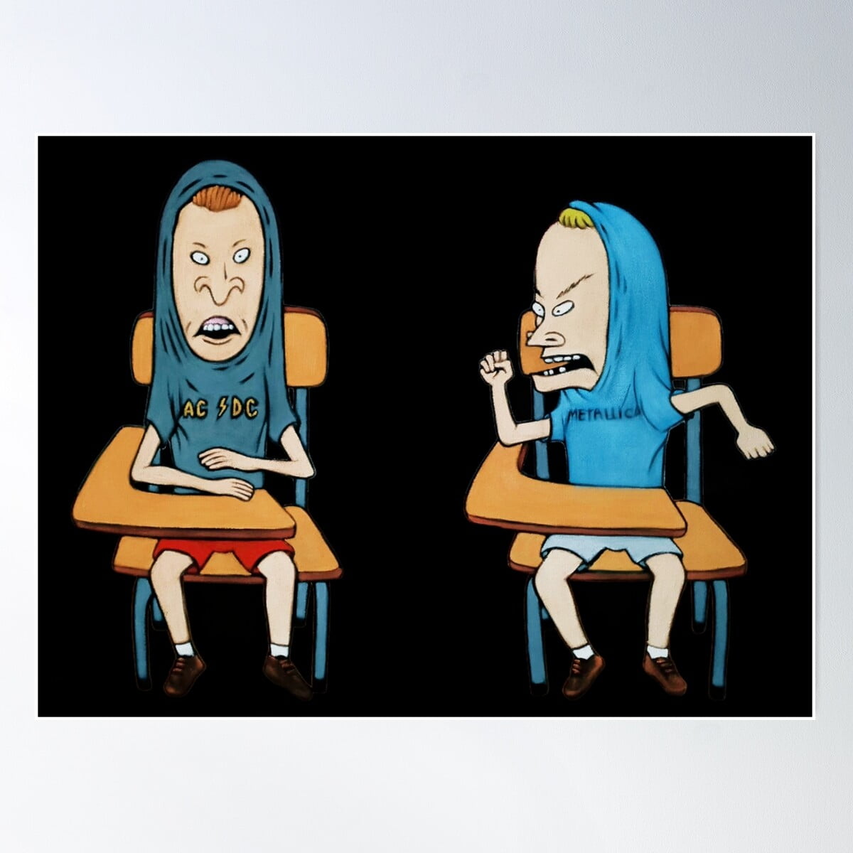 Beavis and Butt-Head コーンホリオ ポスター 額装 Beavis And Butt-Head As The Great Cornholio Poster Wall Art