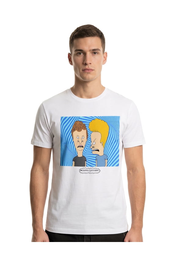 Beavis And Butt-Head T-Shirt Men's Trippy Short Sleeve Graphic Tee