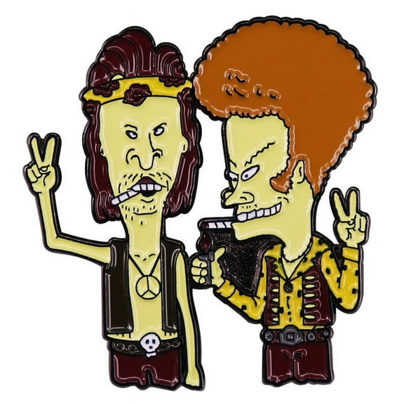 Beavis And Butthead Characters 1.5 Inches Tall Enamel Metal Pin