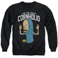 thumbnail image 1 of Beavis And Butthead Cornholio Unisex Adult Crewneck Sweatshirt (3X-Large) Black, 1 of 1