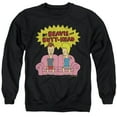 thumbnail image 1 of Beavis And Butthead Couch Logo Og Unisex Adult Crewneck Sweatshirt (3X-Large) Black, 1 of 1