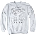 thumbnail image 1 of Beavis And Butthead Couch Logo Unisex Adult Crewneck Sweatshirt (2X-Large) White, 1 of 1