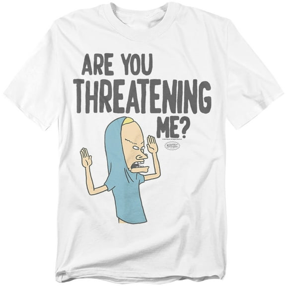 Beavis And Butthead T-Shirt Mtv Are You Threatening Me? Unisex Graphic Tee for Men & Women