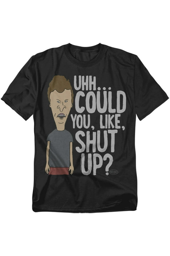Beavis And Butthead T-Shirt Mtv Could You Like Shut Up? Unisex Graphic Tee for Men & Women