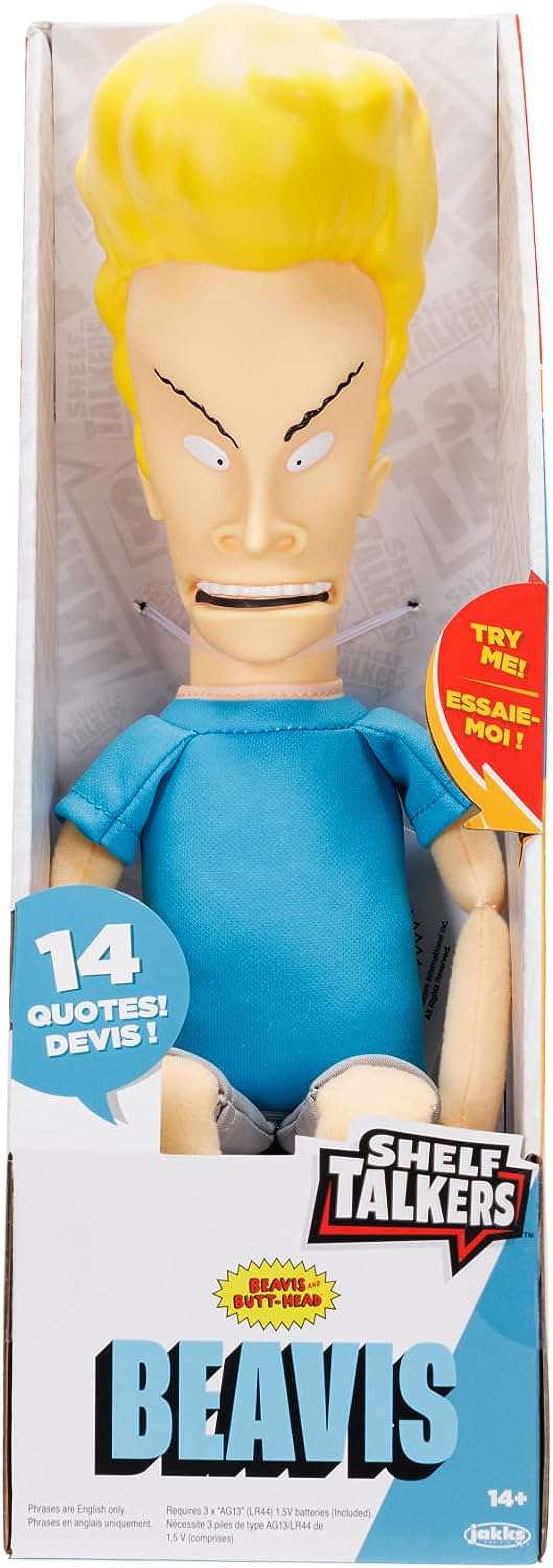 Beavis & Butt-Head Shelf Talkers Beavis Pull String Plush Figure with Sounds