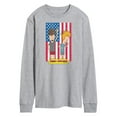 thumbnail image 1 of Beavis & Butthead - Americana  - Men's Long Sleeve T-Shirt, 1 of 5