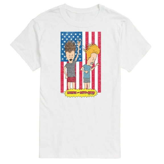 Beavis & Butthead - Americana - Men's Short Sleeve Graphic T-Shirt