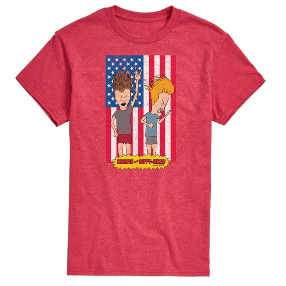 Beavis & Butthead - Americana - Men's Short Sleeve Graphic T-Shirt