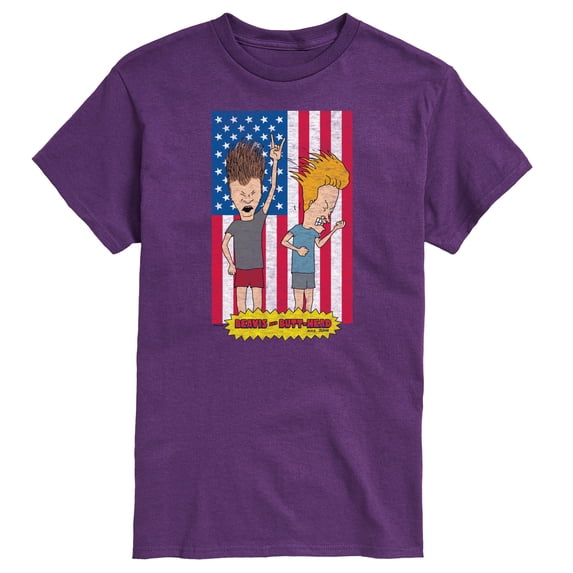 Beavis & Butthead - Americana - Men's Short Sleeve Graphic T-Shirt