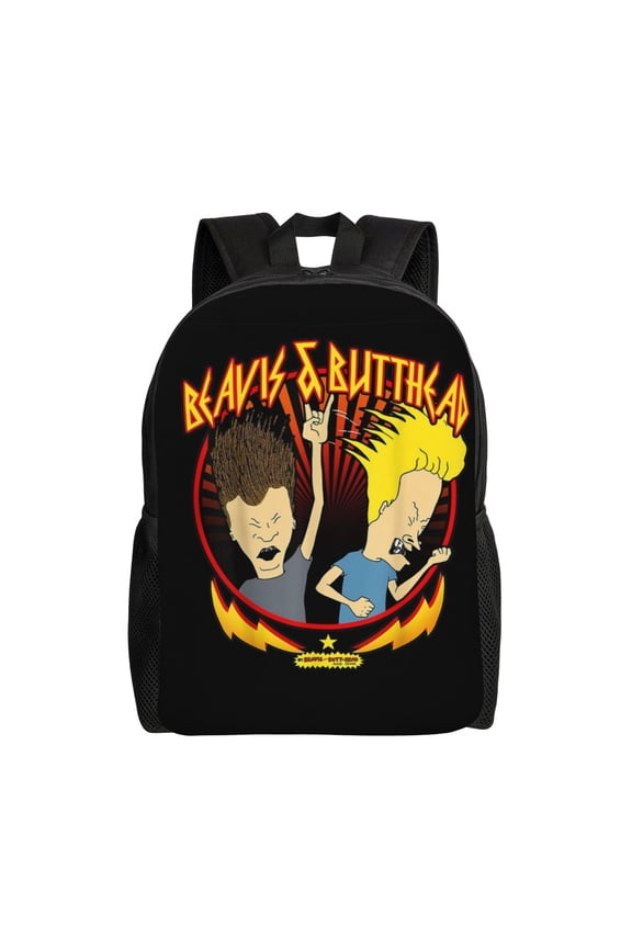 Beavis And Butthead Backpack With 3d Creative Design Pattern Print Adjustable Shoulder Straps Smooth Zipper Large Capacity Backpack Casual Daily Backpack