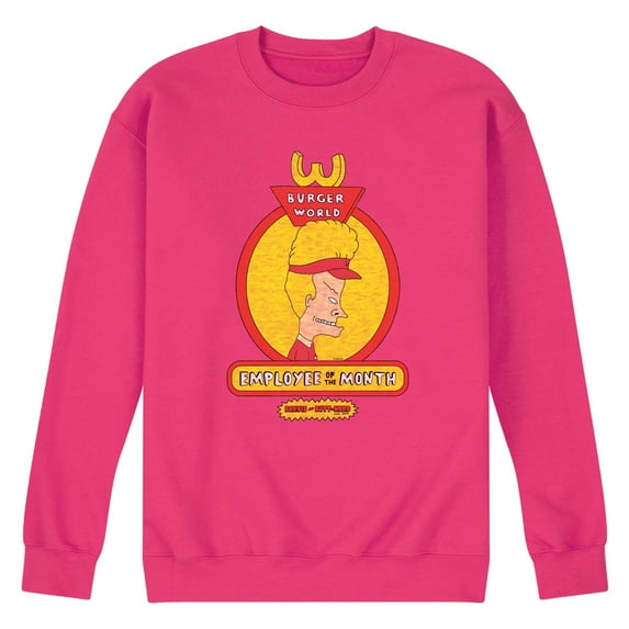 Beavis & Butthead - Employee Of The Month Beavis - Men's Crew Neck Fleece Pullover