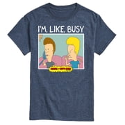Beavis & Butthead - Im Like Busy Mens Short Sleeve Graphic T-Shirt