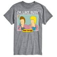 thumbnail image 1 of Beavis & Butthead - I'm Like Busy - Men's Short Sleeve Graphic T-Shirt, 1 of 5