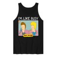 thumbnail image 1 of Beavis & Butthead - Im Like Busy - Men's Jersey Tank Top, 1 of 4