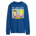 thumbnail image 1 of Beavis & Butthead - Im Like Busy - Men's Long Sleeve T-Shirt, 1 of 5
