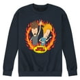 thumbnail image 1 of Beavis & Butthead - Rock Flames - Men's Crew Neck Fleece Pullover, 1 of 5
