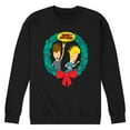 thumbnail image 1 of Beavis & Butthead - Rockin Wreath - Men's Crew Neck Fleece Pullover, 1 of 5