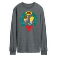 thumbnail image 1 of Beavis & Butthead - Rockin Wreath - Men's Long Sleeve T-Shirt, 1 of 5