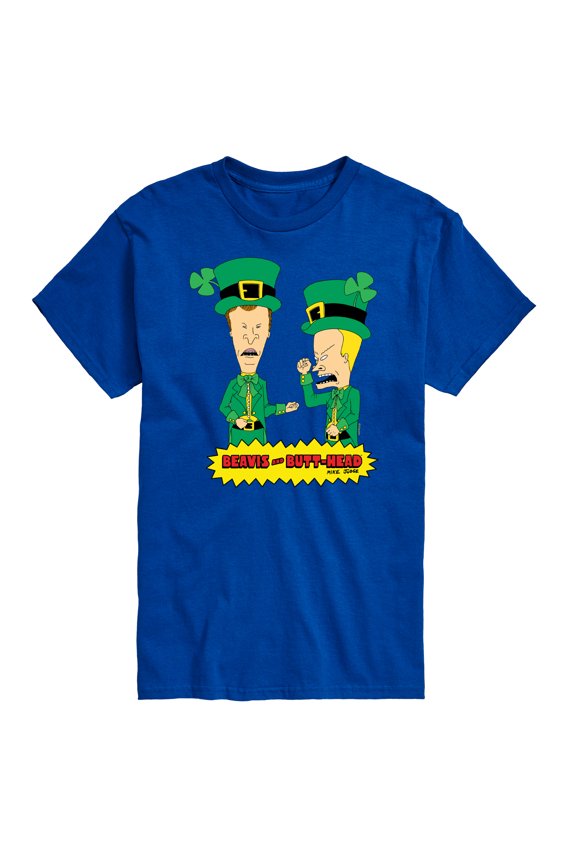 Beavis & Butthead - St Patricks Day - Men's Short Sleeve Graphic T-Shirt