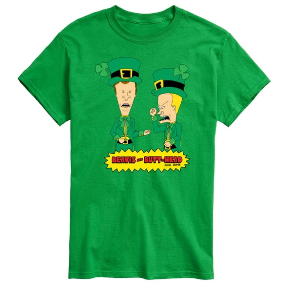 Beavis & Butthead - St Patricks Day - Men's Short Sleeve Graphic T-Shirt