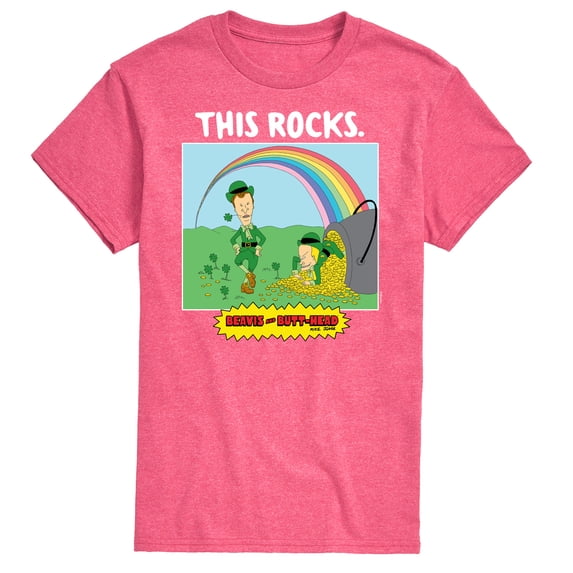 Beavis & Butthead - This Rocks St Patricks - Men's Short Sleeve Graphic T-Shirt