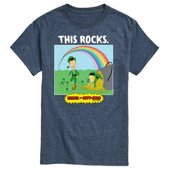 Beavis & Butthead - This Rocks St Patricks - Men's Short Sleeve Graphic T-Shirt