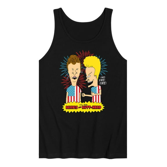 Beavis & Butthead - USA Fire - Men's Jersey Tank Top